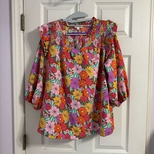 Umgee floral blouse
